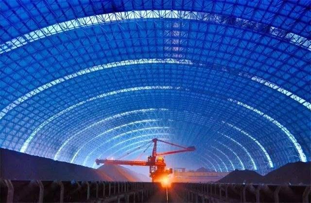 当阳亿优钢构工程师为您解析原料场封闭技术的特点和类型